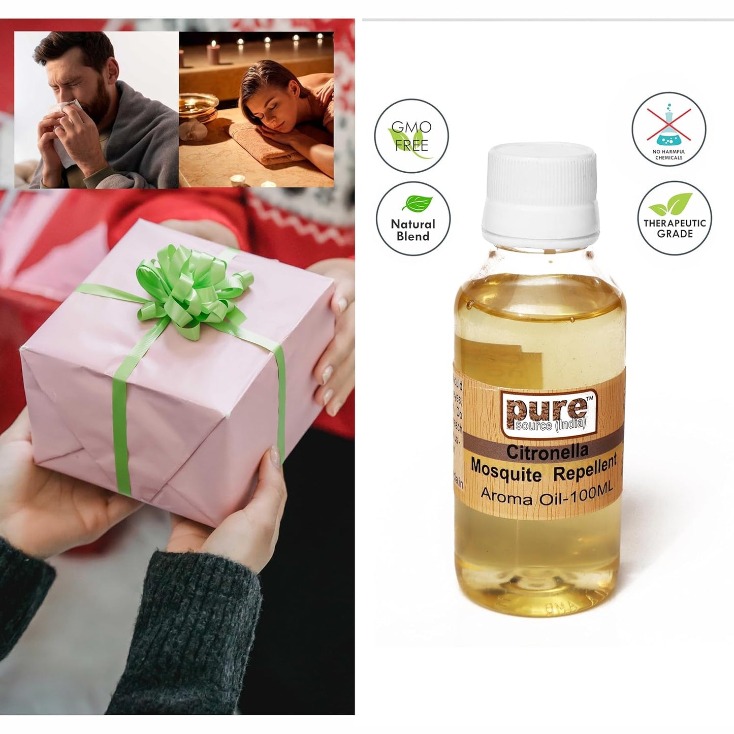 Pure Source India 100 ML Aroma Oil for Home, Office, Hotel & Restaurant Use(100ml)