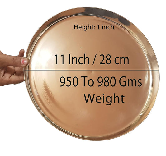 Pure Source India Bronze Thali Set - 1 Piece
