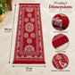 Pure Source India Red Cotton Yoga Mat for Women and Men, 2X6 feet, 3mm thick, Light Weight, Machine Washable, Home Exercise