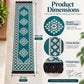 Pure Source India Green Cotton Yoga Mat for Women and Men, 2X6 feet, 3mm thick, Light Weight, Machine Washable, Home Exercise (Copy)