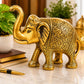 Brass Elephant Statue for Home Decor, Good Luck, Vastu, Feng Shui, Office & Gift – Handmade Decorative Elephant Figurine for Wealth & Prosperity