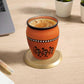 Pure Source India Terracotta Clay Cups 150ml– Handcrafted Kulhad Style Tea Glasses with Tribal Art Design for Tea, Coffee, Milk, or Décor