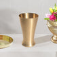 Pure Source India Bronze Kansa Glass Handmade, Serveware & Drinkware Glass Ideal for Dining Table Decoration (Pure Bronze -280 ML Gold)