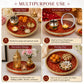 Pure Source India Traditional Banarasi Floral Brocade Design Karwa Chauth Pooja Thali Set with Channi, Karwa Lota for Married Women & Bridal Gift