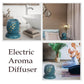 Pure Source India Ceramic Electric Aroma Diffuser Oil Burner/Oil Warmer Round Shape with Bulb (Green Small)