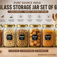 Pure Source India Glass Jar Container, with Airtight Lid, Suitable for Kitchen Stuff, Capacity-1 Ltr