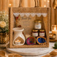 Pure Source India Diwali Pooja Gift Set with Roli Kumkum & Ghee Wicks Complete Diwali pooja and gifting combo (White)