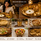 Pure Source India Kansa Solid Thali Set for Home, Kitchen, Dinning Table, Hotel & Gifting Purpose Set of 6 (Gold)