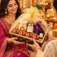 Pure Source India Diwali Corporate Gift Hamper | Premium White Aroma Burner, Candle, Essential Oil, Potli & 3 Diyas