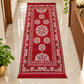 Pure Source India Red Cotton Yoga Mat for Women and Men, 2X6 feet, 3mm thick, Light Weight, Machine Washable, Home Exercise
