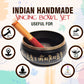 Pure Source India Tibetan Singing Bowl with Striker Stick, 5.75 Inch | OM Design Meditation Bowl | Buddhist Prayer & Sound Therapy Instrument for Meditation, Yoga, Relaxation & Spiritual Practice