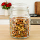 Pure Source India 500ml Glass Jar With Air Tight Glass Lid for Kitchen Storage Pickle Jar Round Glass Jar Sauce Jar Jam Jar