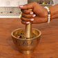 Pure Source India Pure Brass Imam Dasta/Mortar and Pestle Set/Ohkli Musal/Kharal- 4 Inches