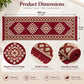 Pure Source India Maroon Cotton Yoga Mat for Women and Men, 2X6 feet, 3mm thick, Light Weight, Machine Washable, Home Exercise