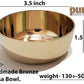 Pure Source India Bronze/Kansa Plain Bowl - 150ml, Gold