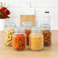 1000ml Glass Storage Jar with Airtight Lid | Kitchen Organizer for Spices, Pickles, Dry Fruits, Sugar & Snacks