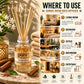 Pure Source India 100ML Sandalwood  Aroma Reed Diffuser Refill , 8 Pcs Reed Stick Coming Free With This Reed Diffuser Oil