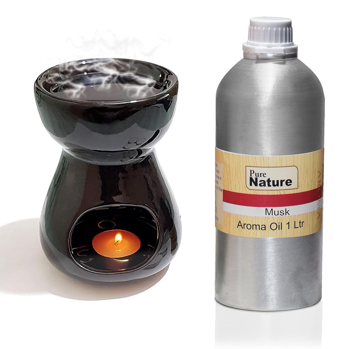 Pure Source India Aroma Diffuser Oil Essential for Oil Burner, Soap Making, Candle Making Etc. 1 Ltr Pack of Fragrance Oil