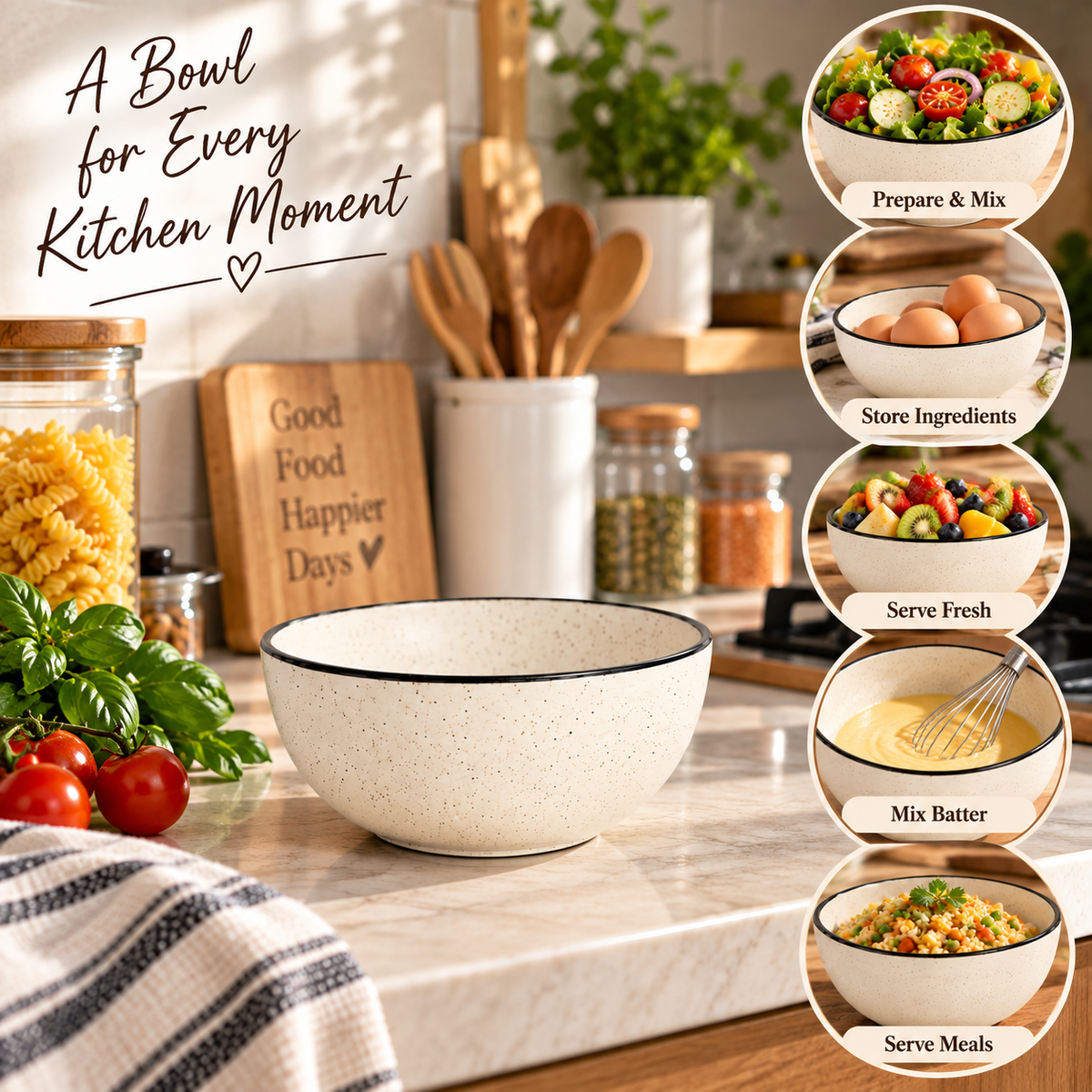 Pure Source India Dotted White Small Ceramic Bowl Handcrafted/Decorative Bowls for Home and Kitchen(3.5 Inch Diameter, 1.5 Inch Height)