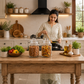 Pure Source India 2 Ltr Glass Jar Container With Air Tight Lid, Capacity  Suitable Dry Fruits, Snacks, Pulses, Beans Clear
