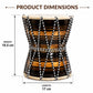 Pure Source India Wooden Damru Drum | Handmade Traditional Indian Musical Instrument | Double-Sided Percussion Drum for Kids, Adults, Meditation, Bhajan, Festivals & Home Decor (Dark Maroon)
