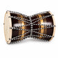 Pure Source India Wooden Damru Drum | Handmade Traditional Indian Musical Instrument | Double-Sided Percussion Drum for Kids, Adults, Meditation, Bhajan, Festivals & Home Decor (Dark Maroon)