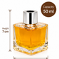 Pure Source India Empty Square Reed Diffuser Glass Bottle Coming with 6 Pcs Black Reed Sticks (30ML)