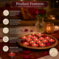Pure Source India Scented Rose Tea Light Candles Pack of 25 | Fragrance Tealights for Home Decor, Meditation, Pooja, Diwali, Parties & Aromatherapy | Long-Lasting Decorative Candles