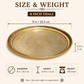 Pure Source India Handmade Flower Embossed Design Brass Puja Thali