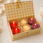 Pure Source India Scented Votive Candles in Glass, Set of 6 | Rose, Lavender & Vanilla Fragrance Candles | Aromatherapy, Home Décor & Relaxation Candles | Diwali, Wedding, Housewarming & Gift Set