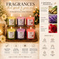 Pure Source India Premium Scented Candle Gift Box Set of 6 (50g Each) | for Home Décor, Diwali, Bedroom, Spa, Meditation & Gifting (Lemongrass, Lavender & Rose)