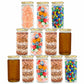 Kitchen Storage long Bamboo Glass Jars (200 ml, Transparent) For Sauce, Pickle, Cereal, Spice, Spaghetti Noodles