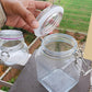 Pure Source India Still Clamp Lock Glass Storage Jar, 1 LTR,Clear