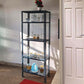 Iron Matte Finish (2 X 1 X 4 FT) (5 Shelf) Adjustable Display Rack for Home Office & Gym Use