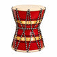 Pure Source India Wooden Damru Drum | Handmade Traditional Indian Musical Instrument | Double-Sided Percussion Drum for Kids, Adults, Meditation, Bhajan, Festivals & Home Decor