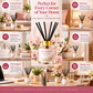 Pure Source India Blossom Reed Diffuser Oil Set 100ml With  6 Rattan Reed Sticks – Premium Aromatherapy Home Fragrance with Glass Bottle |Air Freshener for Home, Bedroom & Office | Ideal for Gifting