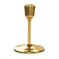 Pure Source India Heavy Weight Brass Taper Candle Stand, 4.5 Inch Gold Candle Holder | Traditional Brass Candle Stand for Home Decor, Table Decoration, Diwali, Wedding & Gifting