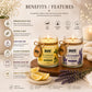 Pure Source India Scented Jar Candle Set of 2 (Lemon & Lavender) | 150 g Each | Premium Wax Candles | 35–40 Hours Burn Time | Aromatherapy Candles for Home Decor, Diwali, Bedroom, Spa & Gifting