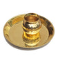 Pure Source India Pure Brass Pooja Thali with Lota, 10 Inch Traditional Puja Plate & Kalash Set | Brass Thali for Pooja, Aarti, Diwali, Wedding, Housewarming & Religious Ceremonies