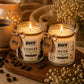 Pure Source India Scented Jar Candle Set of 2 (Coffee & Musk) | 150g Each | Premium Wax Candles | 35-40 Hours Burn Time | Aromatherapy Candles for Home Decor, Diwali, Bedroom, Spa & Gifts