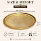 Pure Source India Handmade Flower Embossed Design Brass Puja Thali