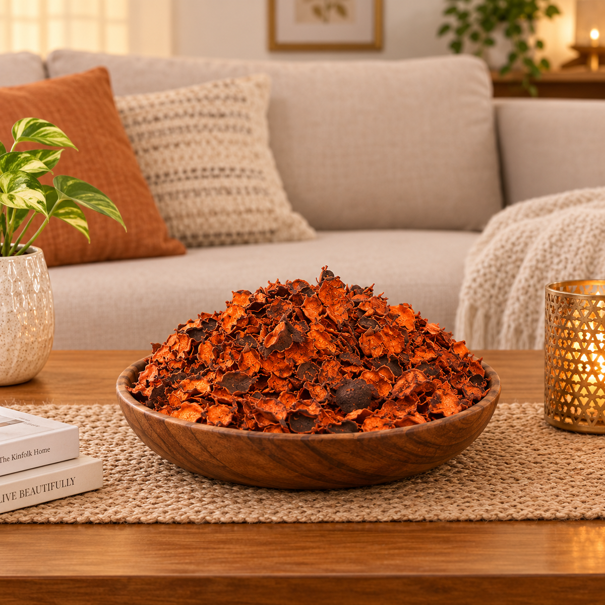 Pure Source India Orange, Potpourri – Natural Dried Flower Fragrance Vanilla | Long Lasting Home Fragrance | Decorative Bowl Filler | Wardrobe & Car Freshener | Essential Oil Infused (Copy)