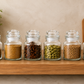 Pure Source India 60ML Spice Jar, Glass Container