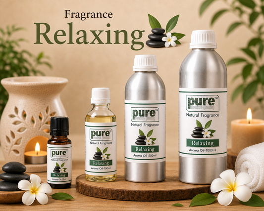 Pure Source India RELAXING Aroma Oil | Premium Fragrance Oil for Diffuser, Aromatherapy, Meditation, Candles, Soap Making, Humidifier & Home Air Freshener