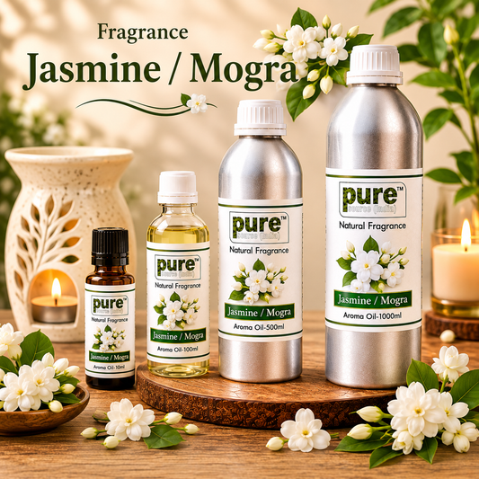 Pure Source India Jasmine Aroma Oil | Premium Fragrance Oil for Diffuser, Aromatherapy, Meditation, Candles, Soap Making, Humidifier & Home Air Freshener (Copy)