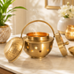 Pure Source India Multipurpose Brass Kapoor Dani, Aroma Diffuser, Incense Burner, Pack of 1