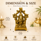 Lord Ganesha Statue with Arch, Hindu Deity Idol, Gold, 4 Inch, Decorative Figurine for Home Temple, Vastu, Wealth & Auspicious Beginnings