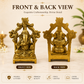 Lord Ganesha Statue with Arch, Hindu Deity Idol, Gold, 4 Inch, Decorative Figurine for Home Temple, Vastu, Wealth & Auspicious Beginnings