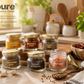 Pure Source India Round Mini Glass Jar with Airtight Cap - 20 Gram