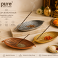 Pure Source India Aluminum Agarbatti Stand Incense Holder for Pooja, Ash Catcher, Long Durable Holder for Home Temple Meditation Décor (10 x 3.25 x 2 Inch)